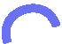 icône de demi-cercle violet