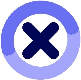biểu tượng ex màu tím